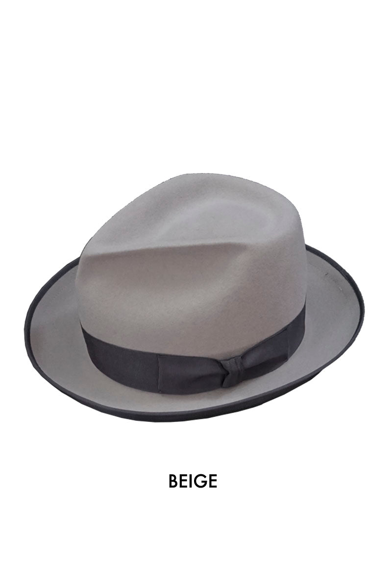 Rabbit Fur Homburg Hat