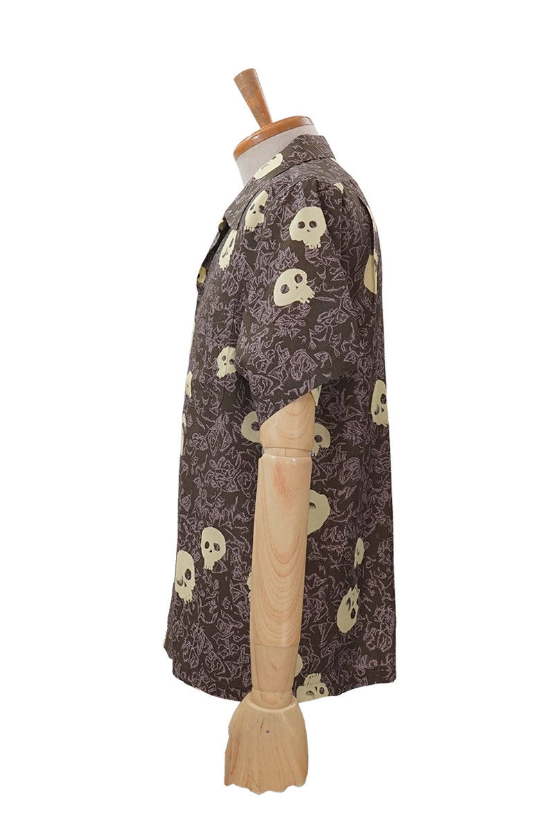 S/S Hawaiian Shirt "One-eyed Skull"