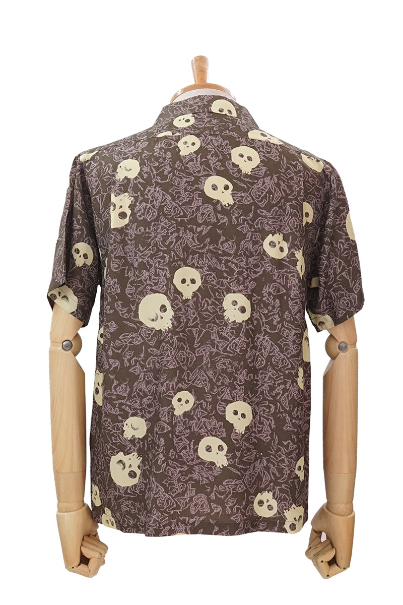 S/S Hawaiian Shirt "One-eyed Skull"