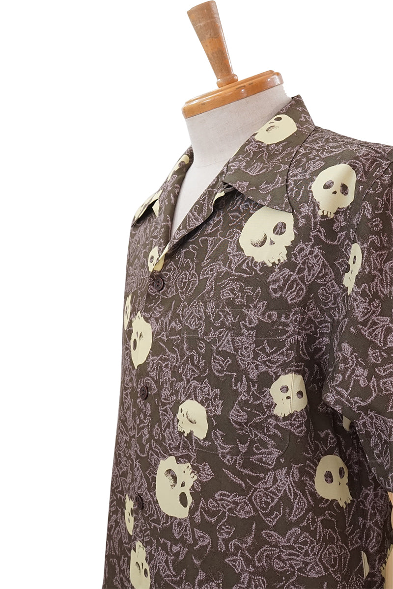 S/S Hawaiian Shirt "One-eyed Skull"