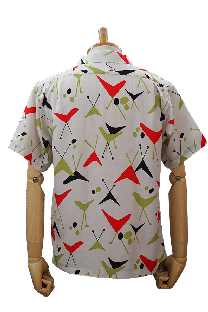 S/S Print Open Shirt “BOOMERANG”