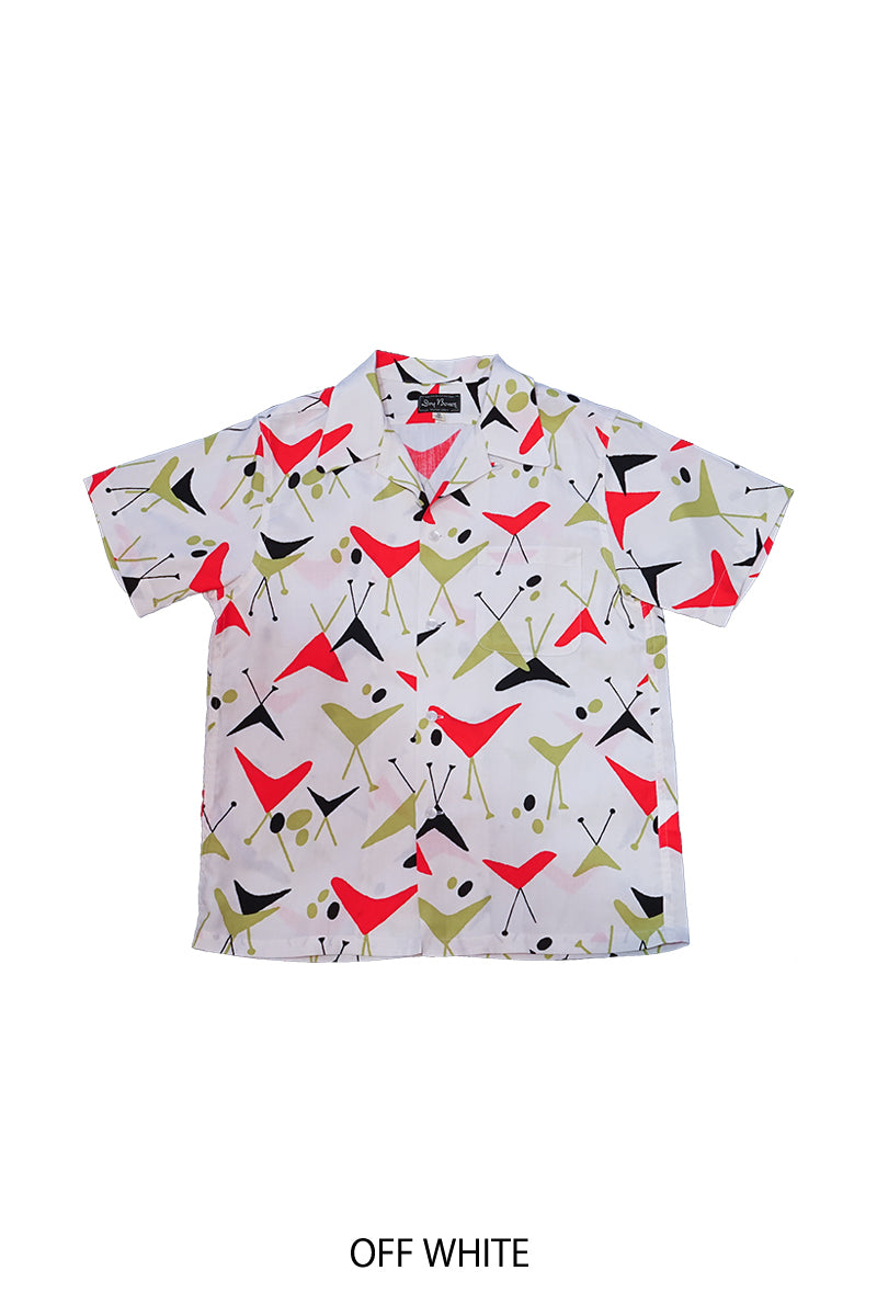 S/S Print Open Shirt “BOOMERANG”