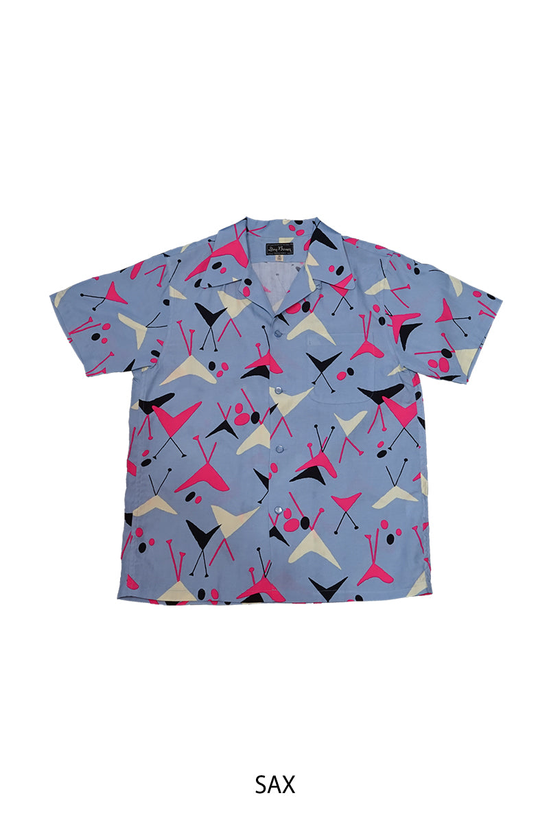 S/S Print Open Shirt “BOOMERANG”