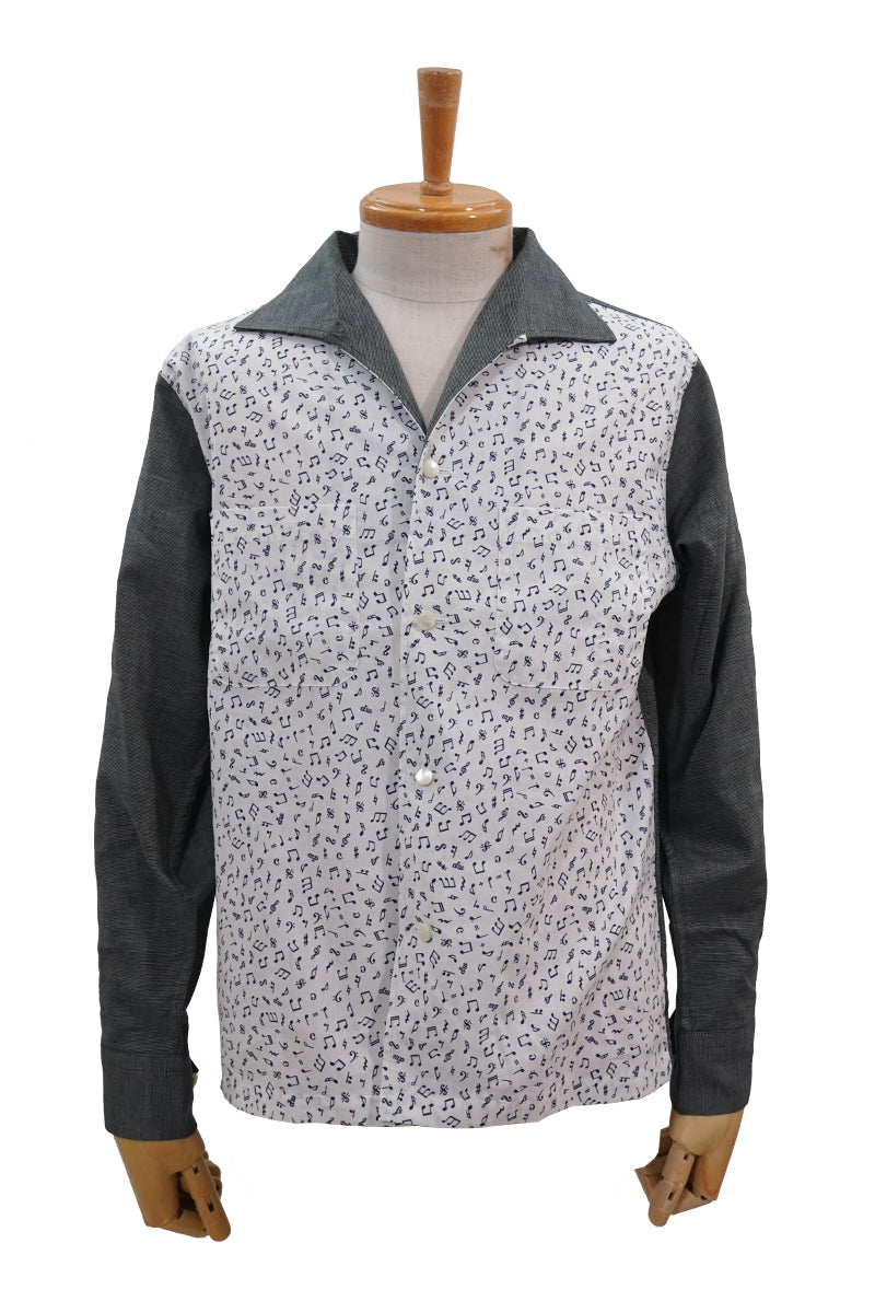 G Cref 2-tone Italian Collar Shirt