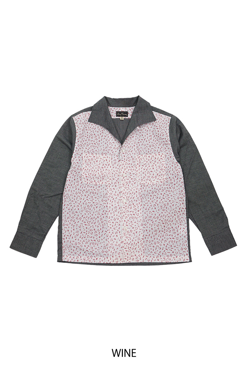 G Cref 2-tone Italian Collar Shirt