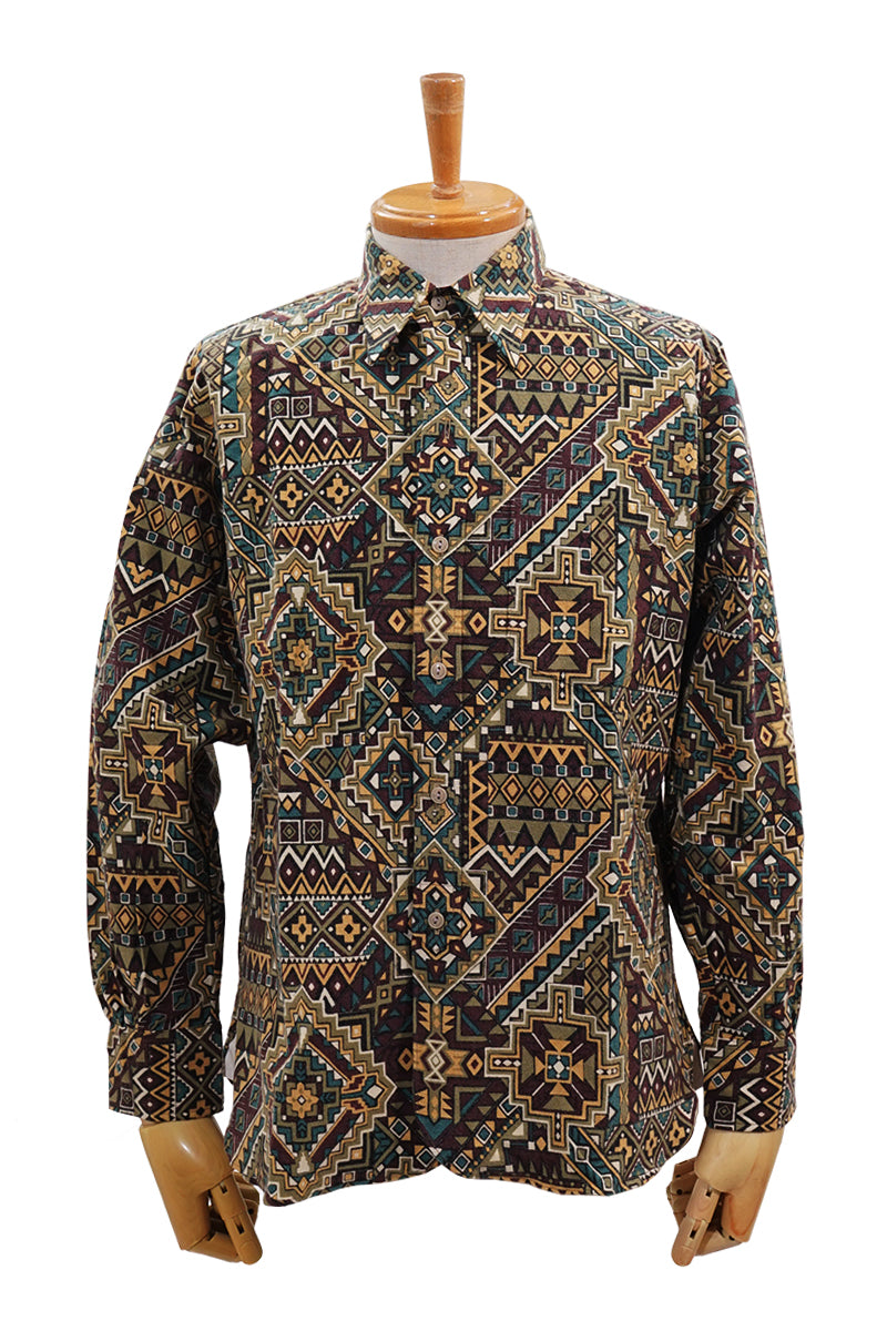 Print Flannel Work Shirt
