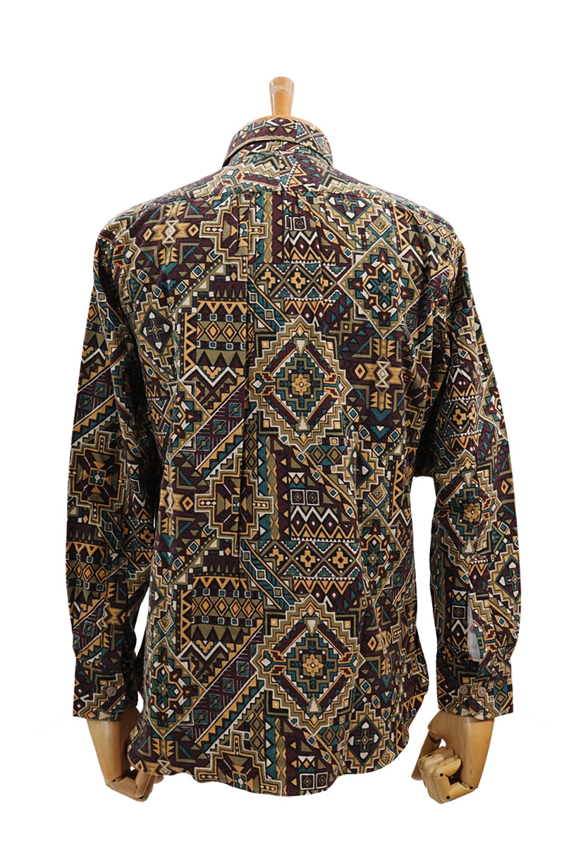 Print Flannel Work Shirt