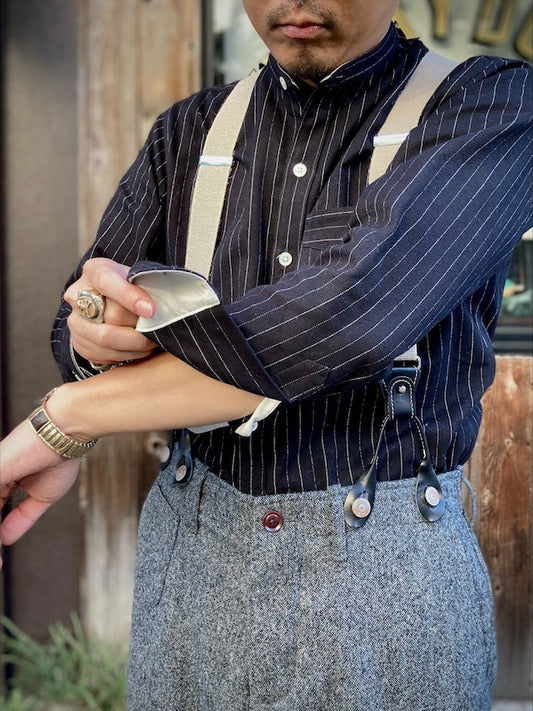 Band Collar Shirt.