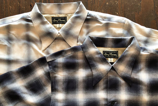 Ombre Check Open Shirt