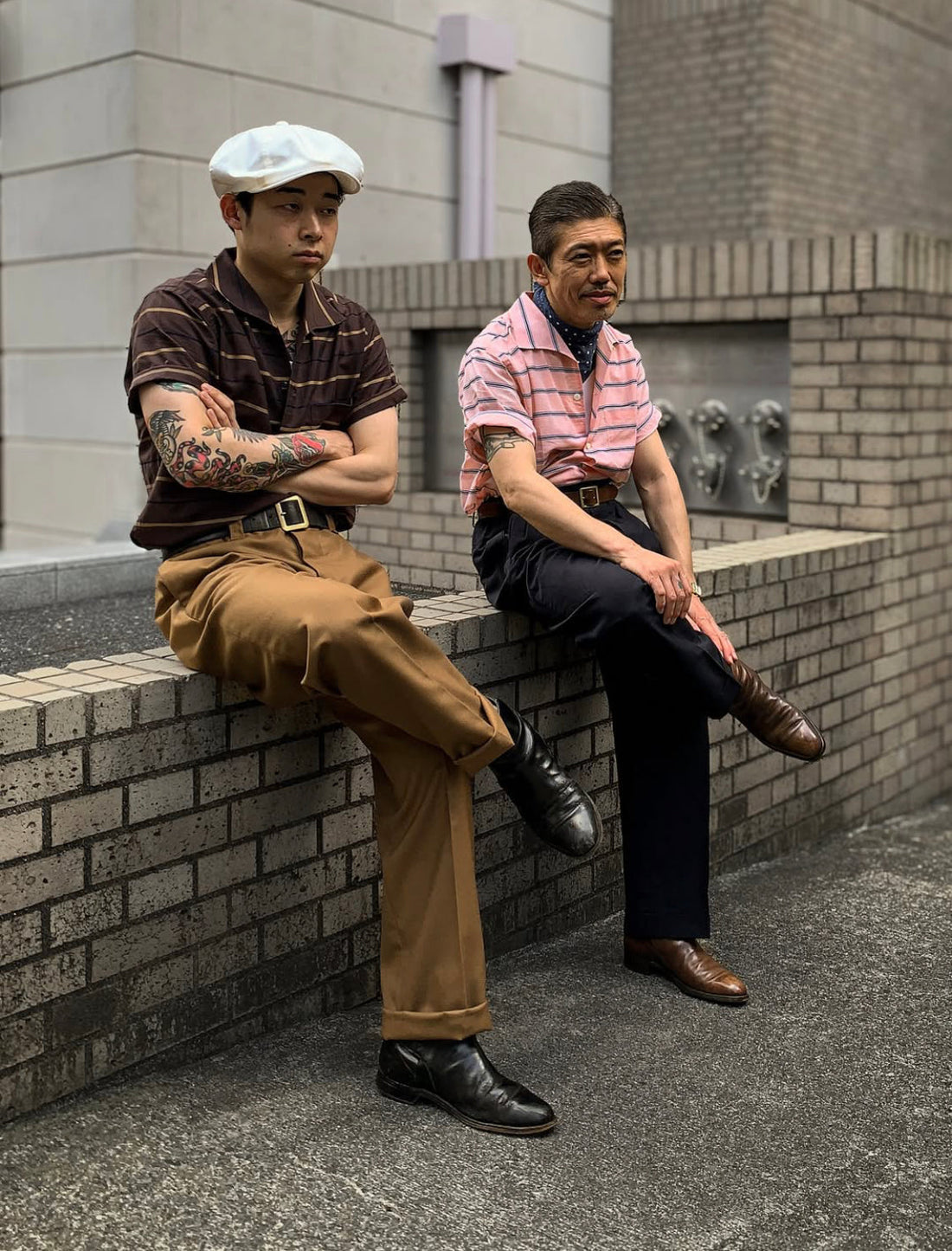 50s ボーダーシャツ
