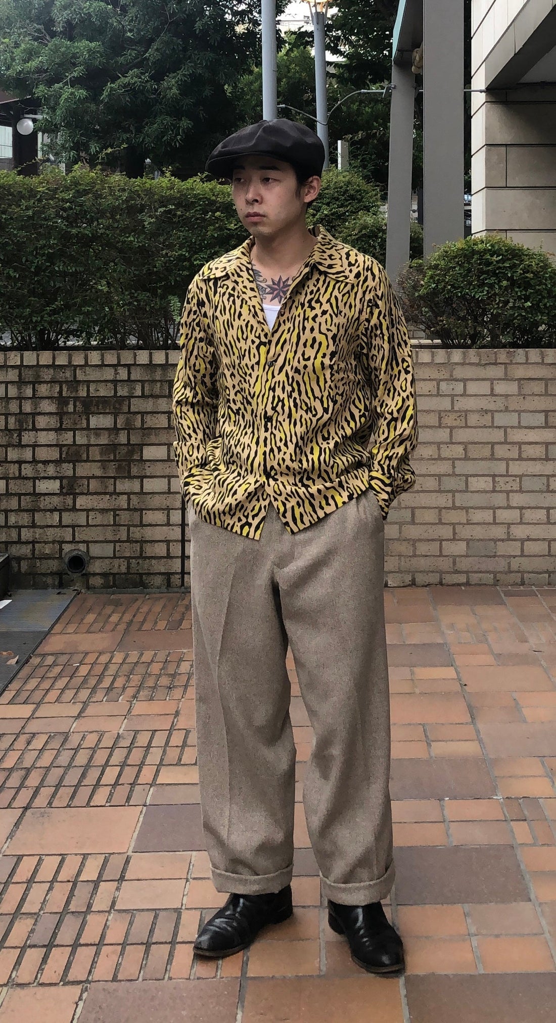 秋はやっぱりレーヨンシャツ