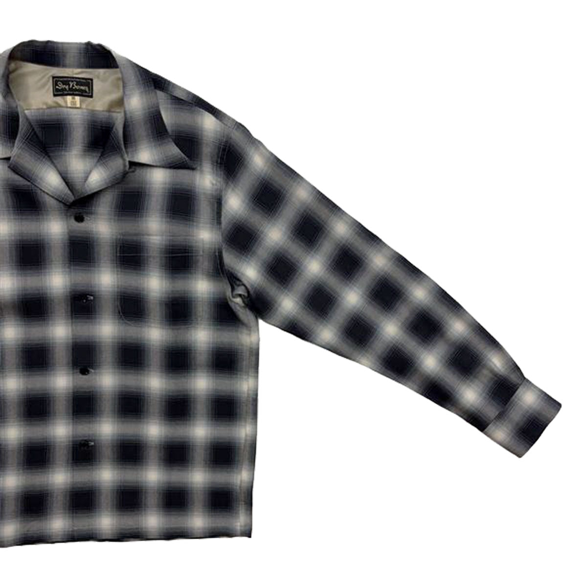 Ombre Check Open Shirt