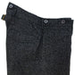 High Back Black Chambray Work Trousers