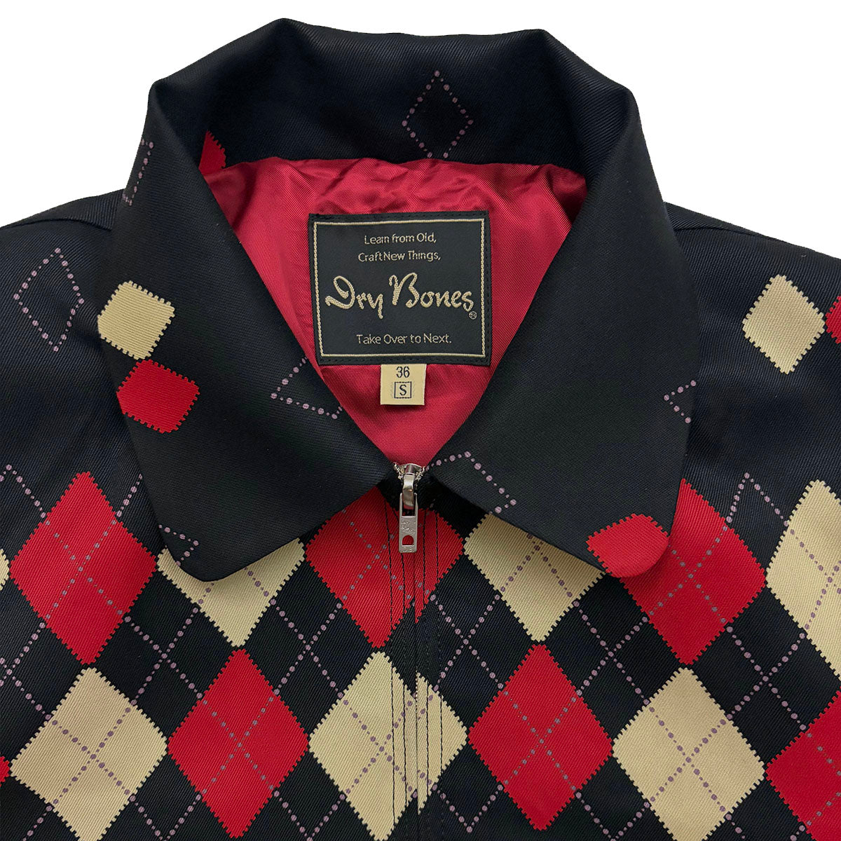 Border Argyle Gabardine Jacket