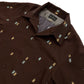 Long Sleeve Print Open Shirt “DOTTING ARGYLE”