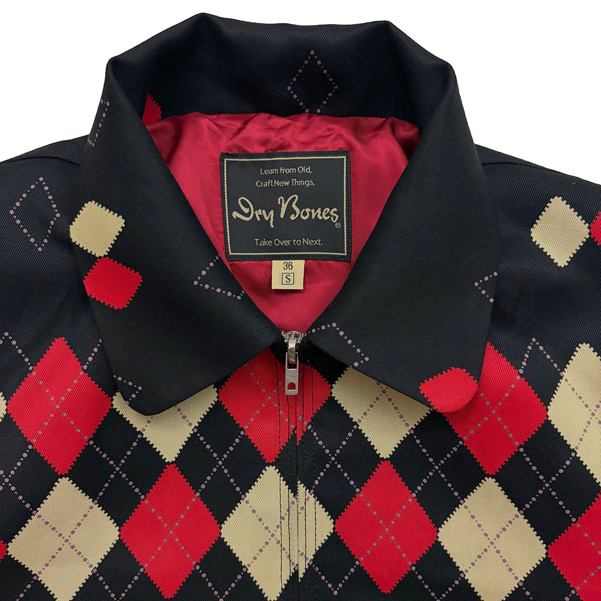 Border Argyle Gabardine Jacket