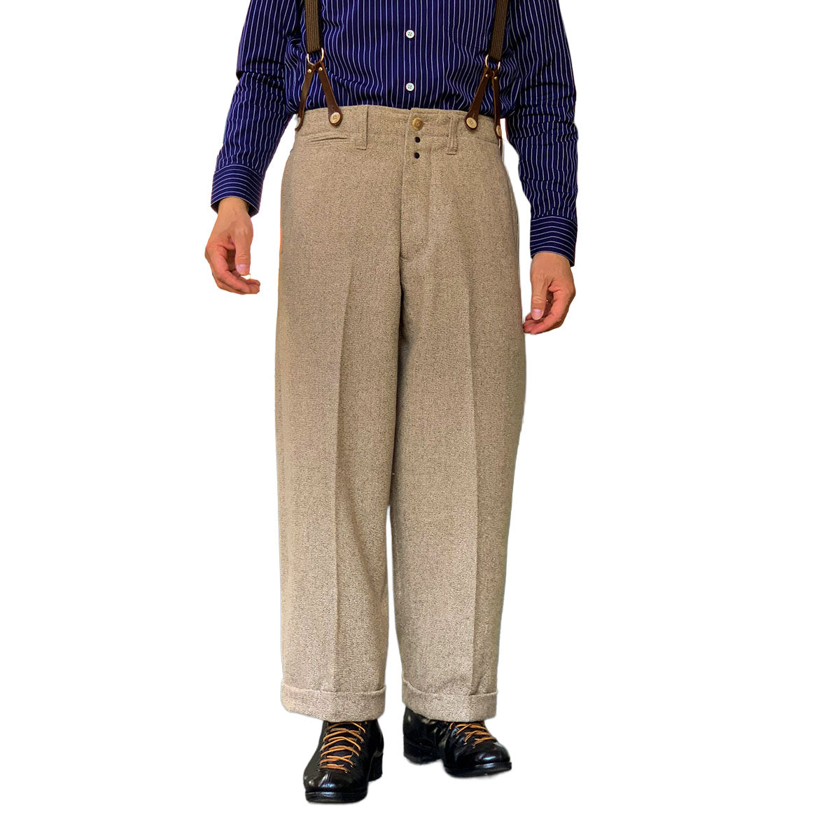 Tweed High Back  Work Trousers