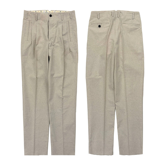 Hand Stitched Two Tuck Trousers