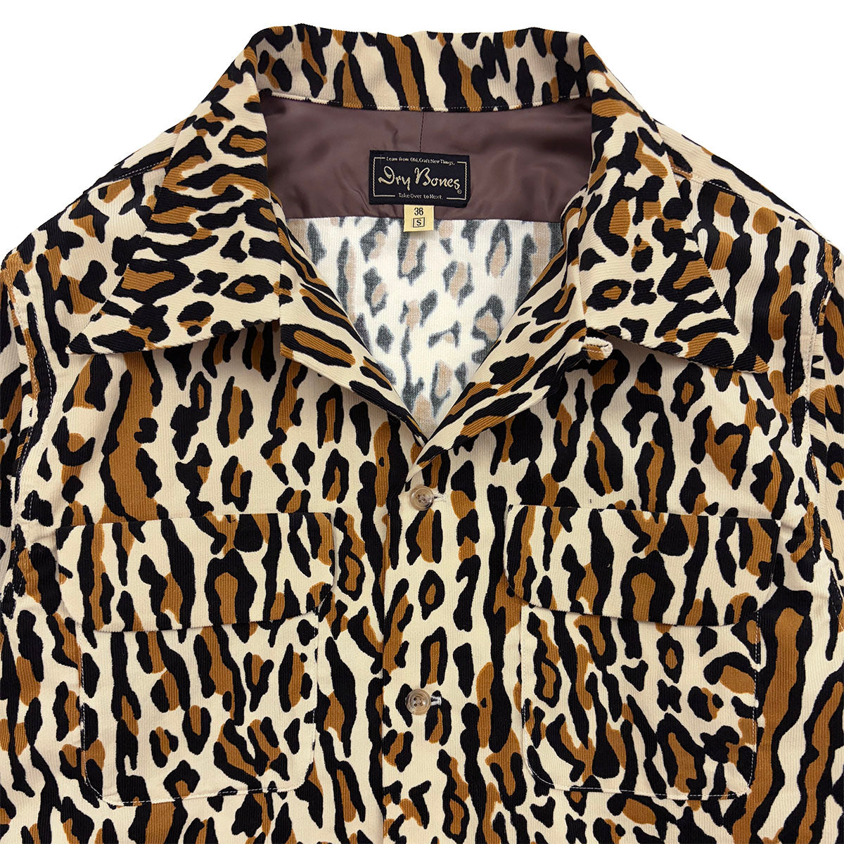 Print 2 Flap Open Shirt “VINCENT’S LEO”