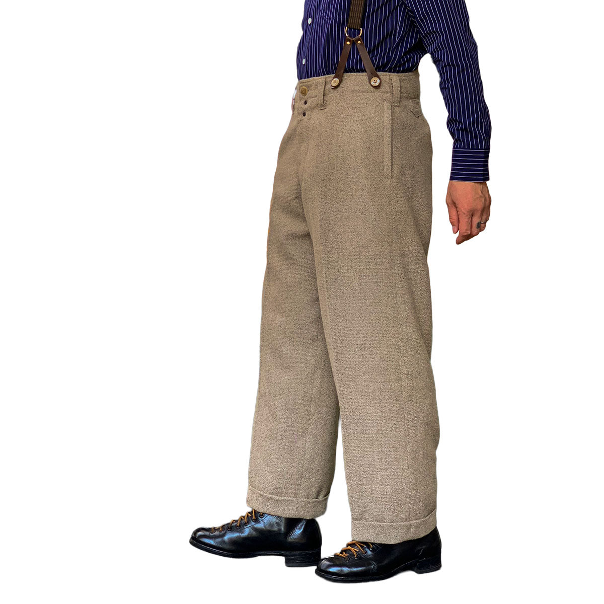 Tweed High Back  Work Trousers