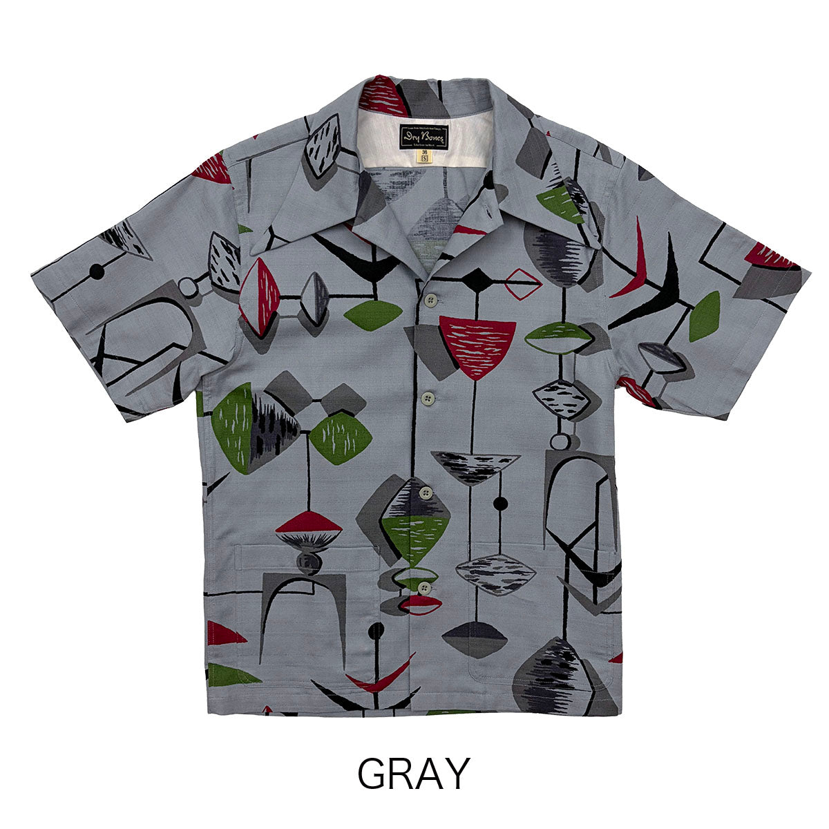 Print 2Pocket Open Shirt “MOBILE”