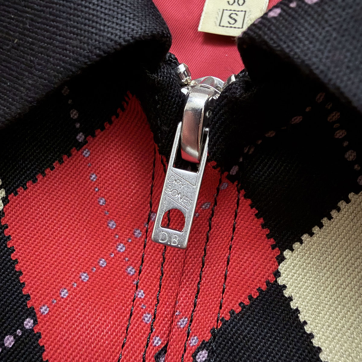 Border Argyle Gabardine Jacket