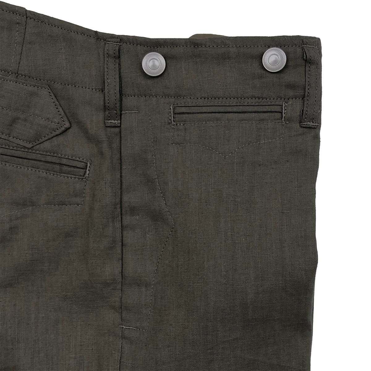High Back Linen Work Trousers