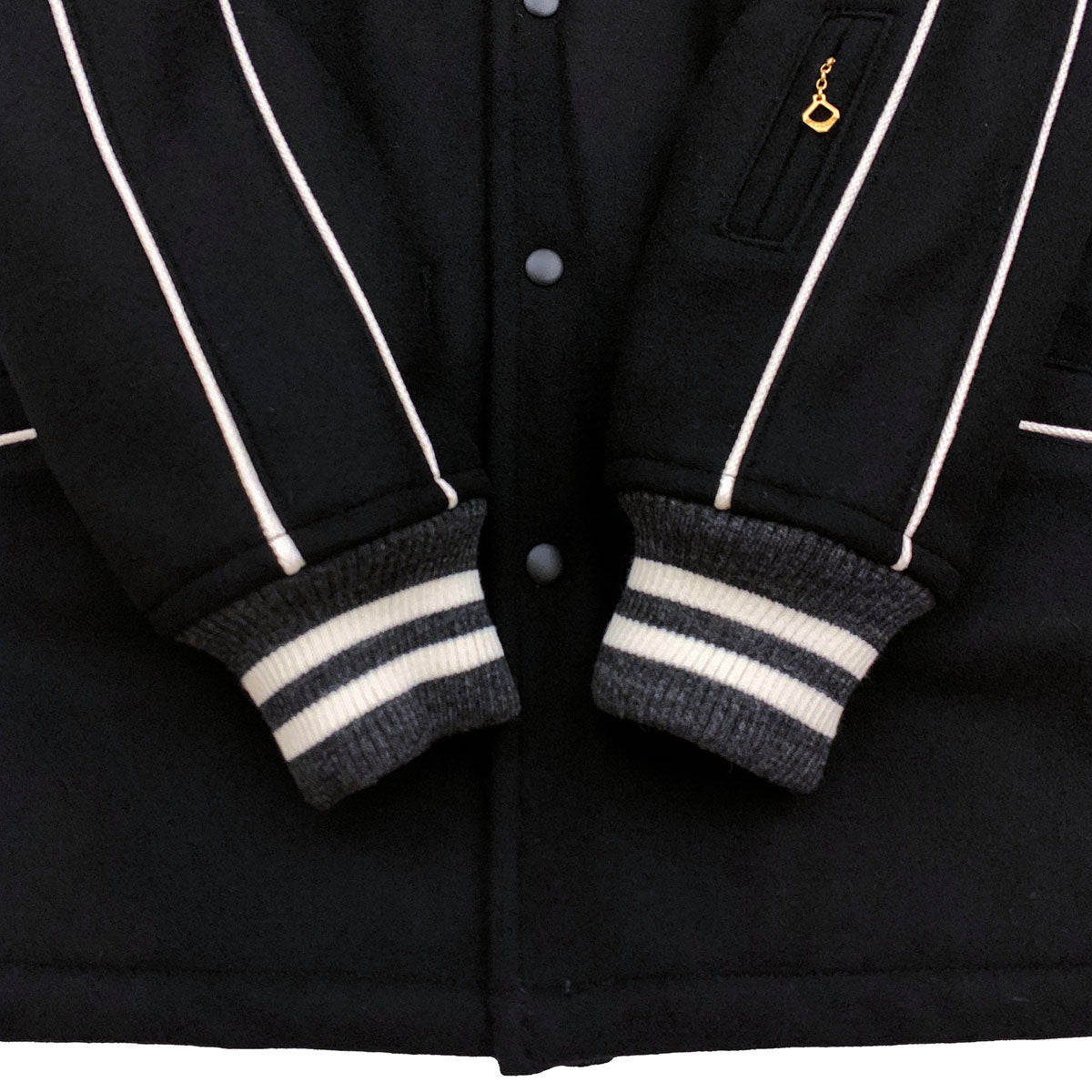 Solid Piping Car Coat