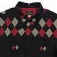 Border Argyle Open Shirt