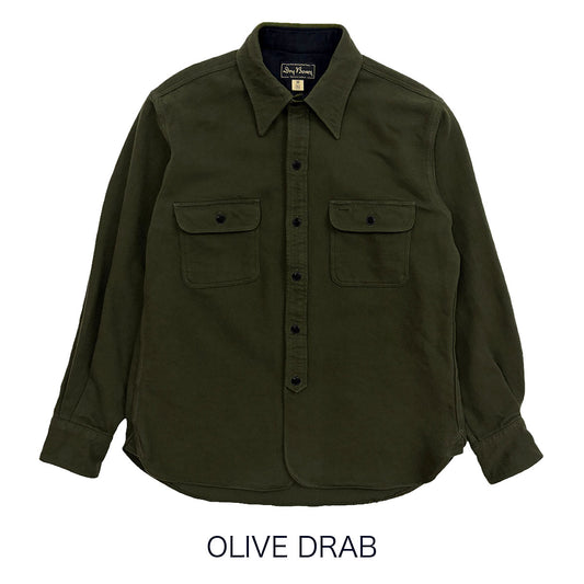 Solid Flannel Work Shirt