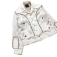 Western Plain Style Satin Jacket