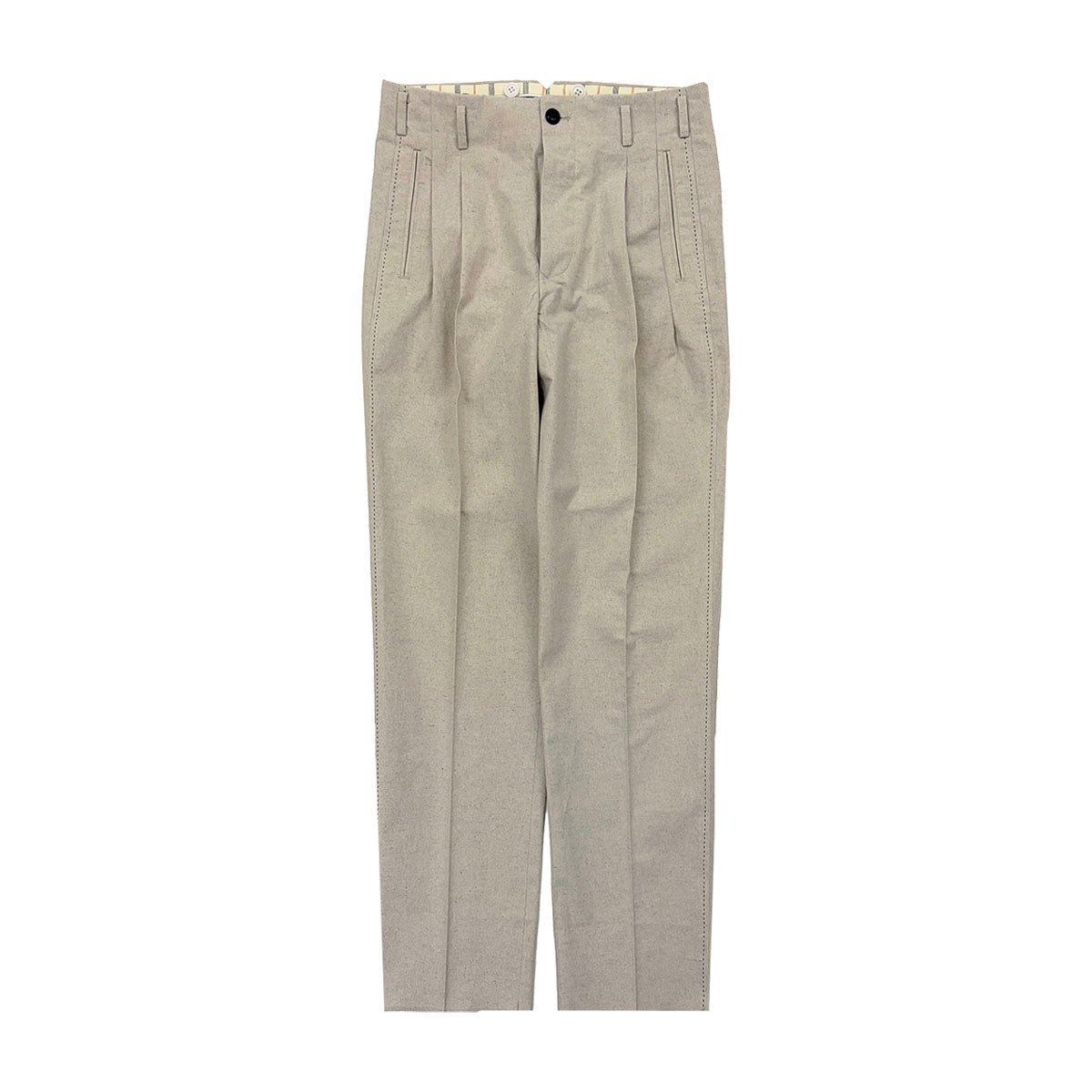 Hand Stitched Two Tuck Trousers