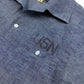 S/S Chambray Open Work Shirt
