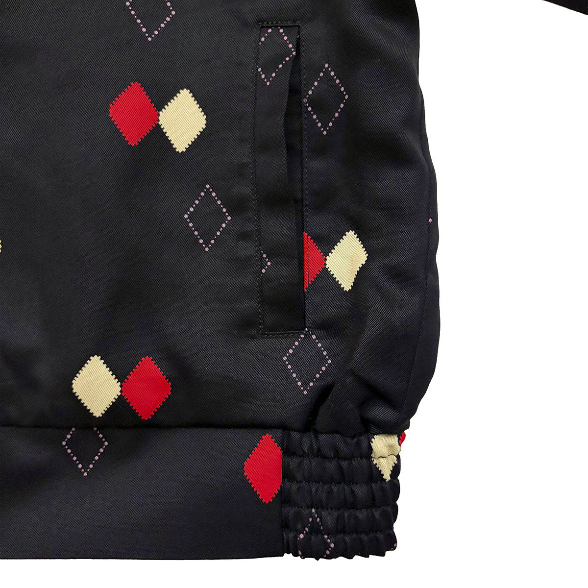 Border Argyle Gabardine Jacket