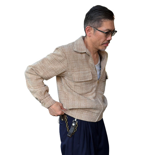Gold Glitter 2flap Sport Jacket
