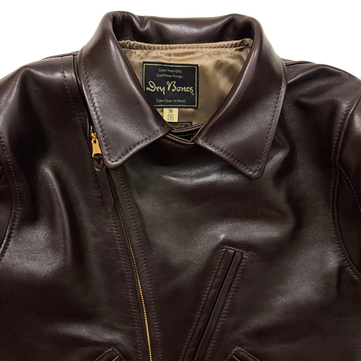 Aviator Type Leather Jacket