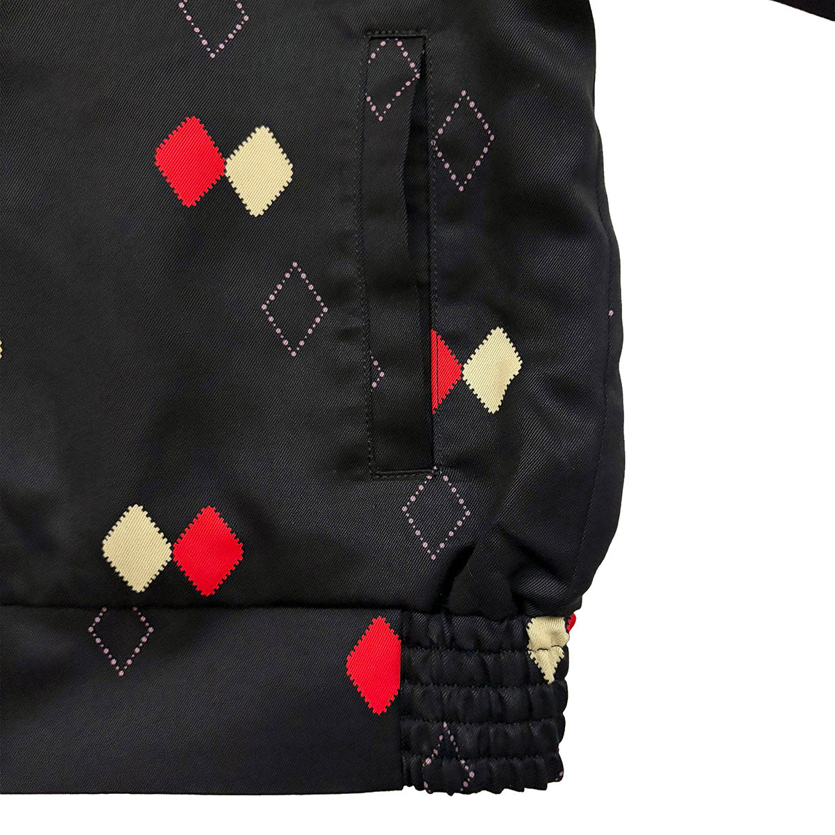 Border Argyle Gabardine Jacket