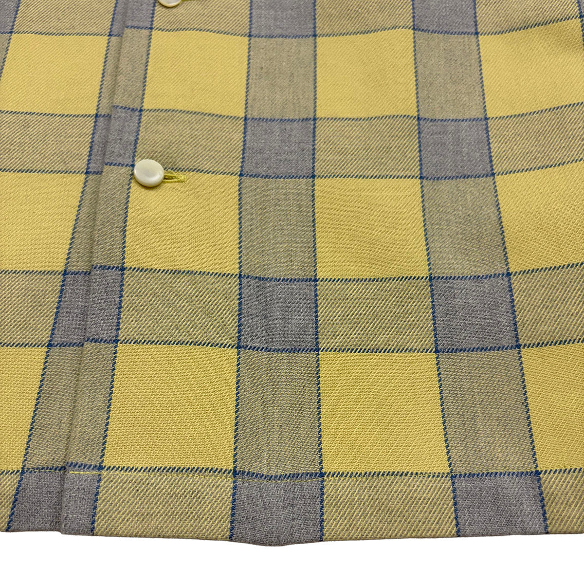 Windowpane Check 2 Flap Open Shirt