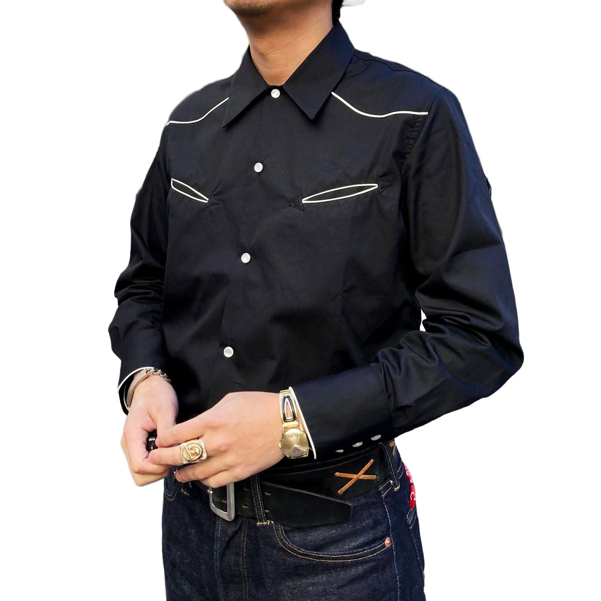 Cotton Broad Western Open Shirt