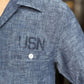 S/S Chambray Open Work Shirt