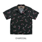 S/S Print Open Shirt “FISH BONE”
