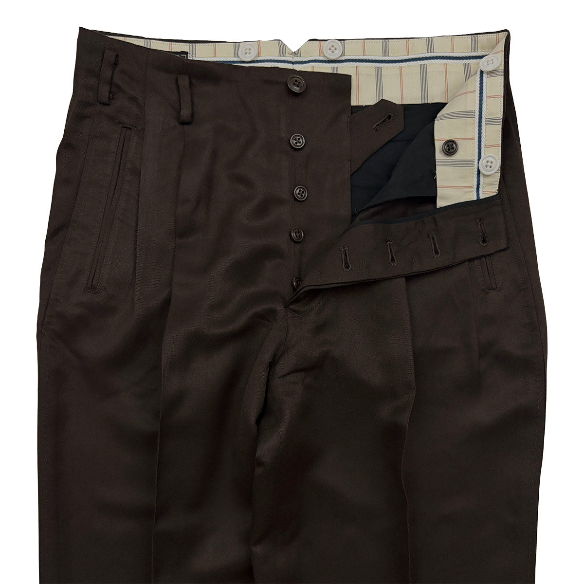 Rayon Gabadine Two Tuck Trousers