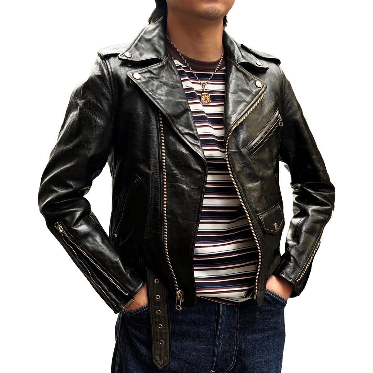 Horse Hide Motorcycle Jacket – Dry Bones Online Shop