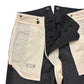 High Back Black Chambray Work Trousers 