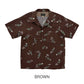 S/S Print Open Shirt “FISH BONE”
