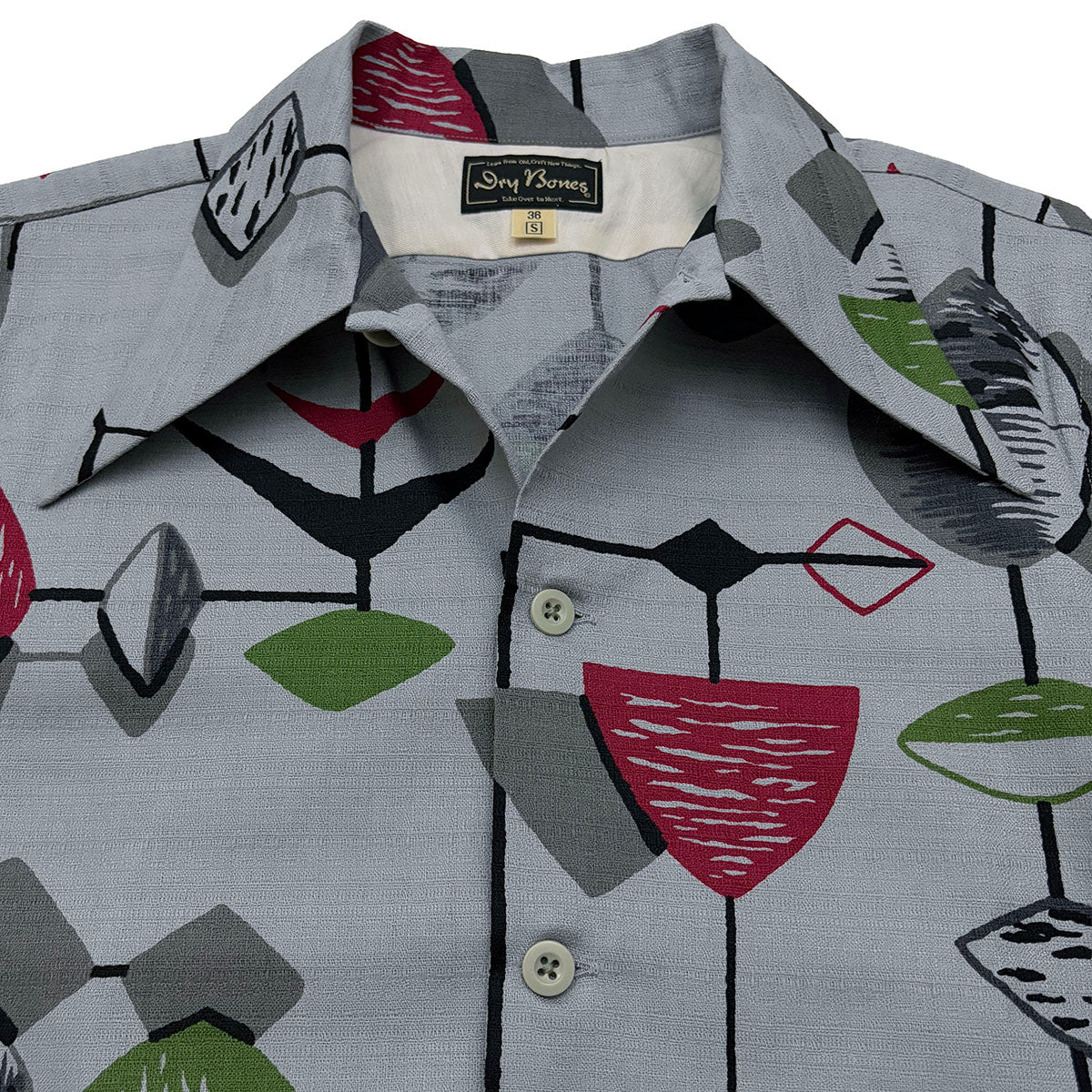 Print 2Pocket Open Shirt “MOBILE”