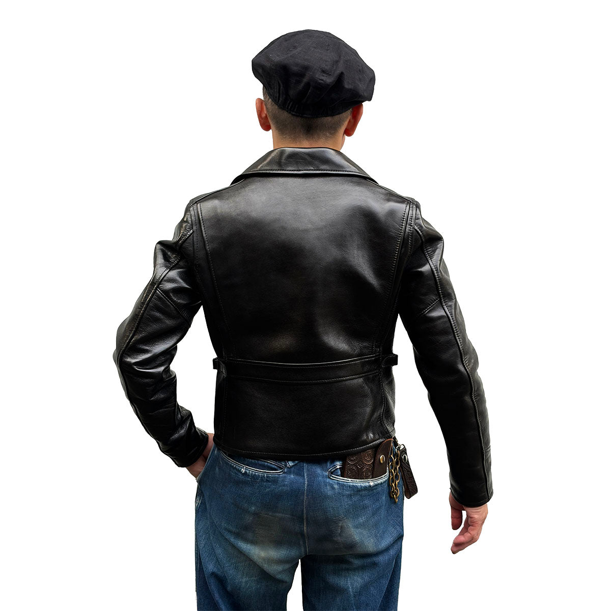 Single Leather Sport Jacket