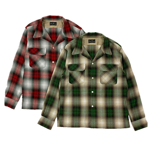 Ombre Check 2 Flap Open Shirt