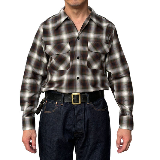 Ombre Check 2 Flap Open Shirt