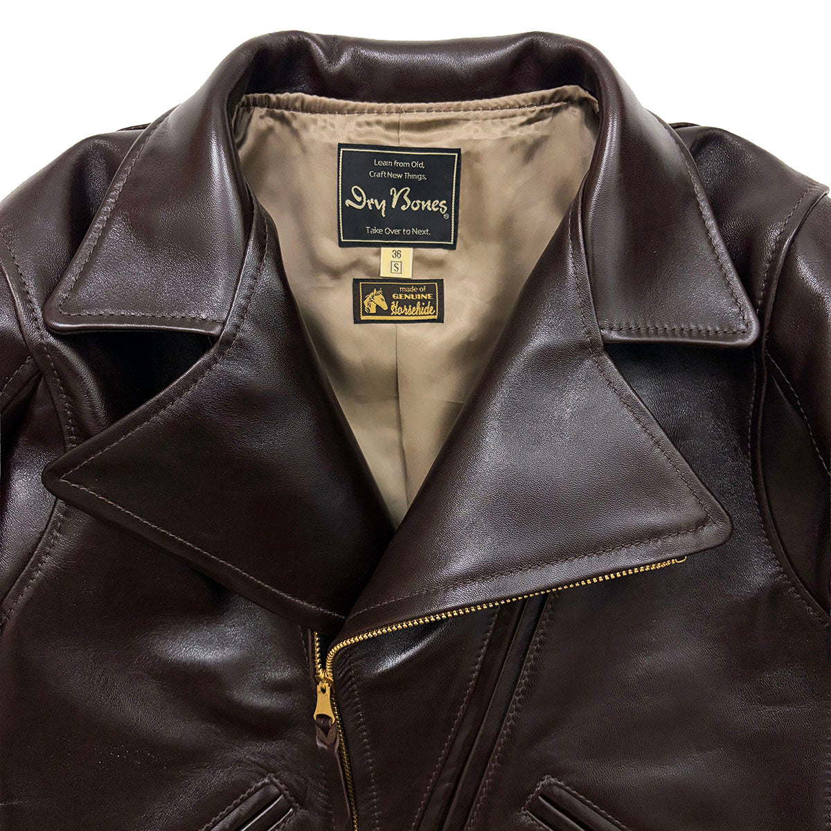 Aviator Type Leather Jacket – Dry Bones Online Shop
